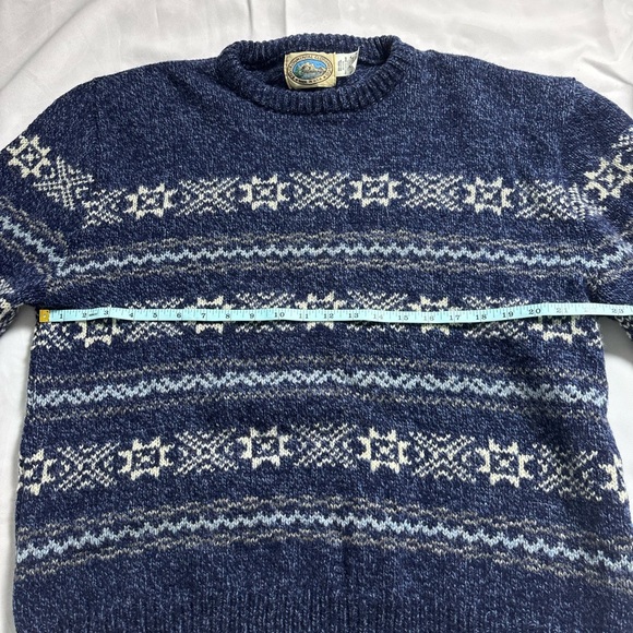 Vintage Environmental Clothing Co Wool Nordic Fair Isle Sweater Made in USA - Picture 6 of 8